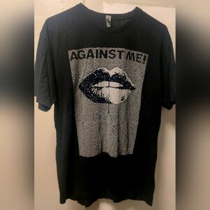 Against Me Band Black T-Shirt